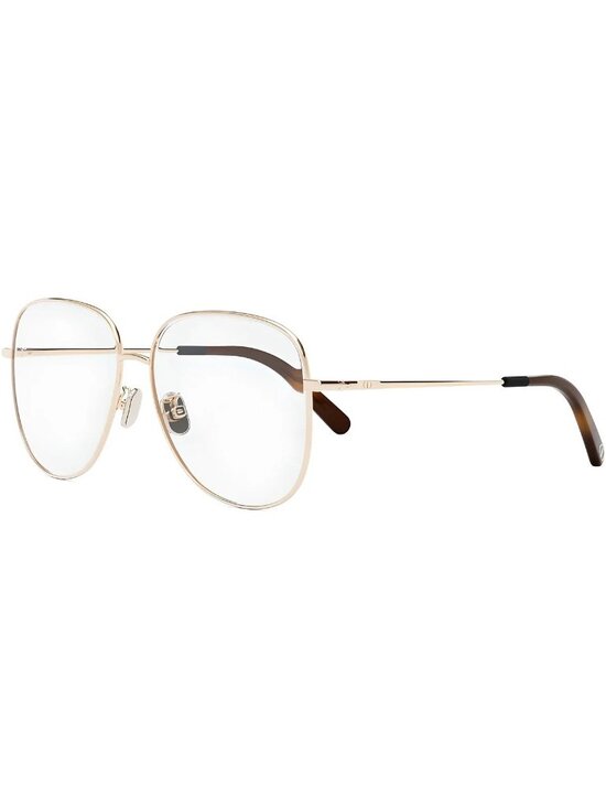 NWT Dior MINI CD O A Eyeglass Gold Metal Womens 55/16/140 main image 16